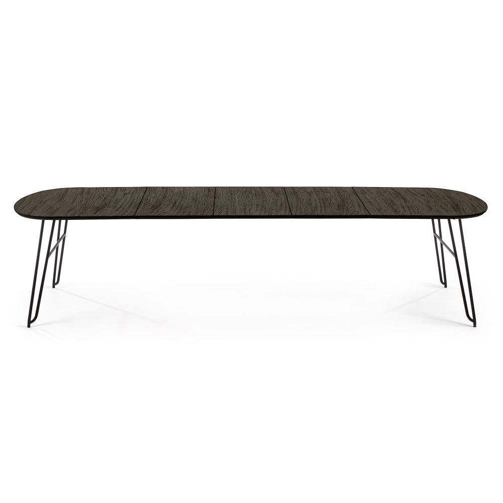 Uitschuifbare tafel MILIAN - Zwart KAV NR010M01