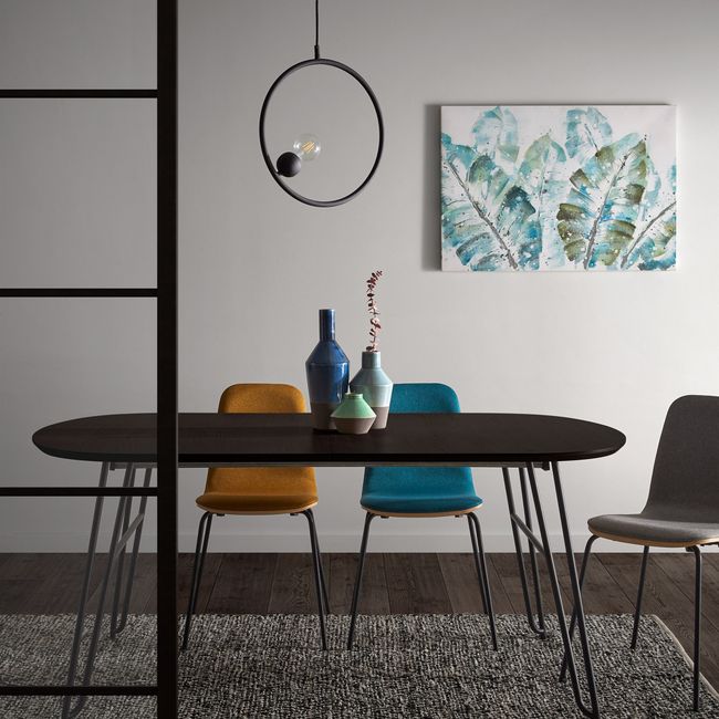 Uitschuifbare tafel MILIAN - Zwart