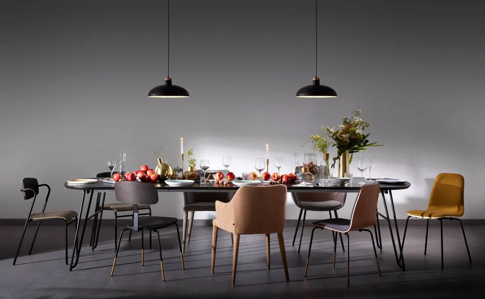 Uitschuifbare tafel MILIAN - Zwart KAV NR010M01