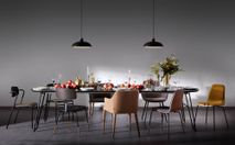 Uitschuifbare tafel MILIAN - Zwart KAV NR010M01