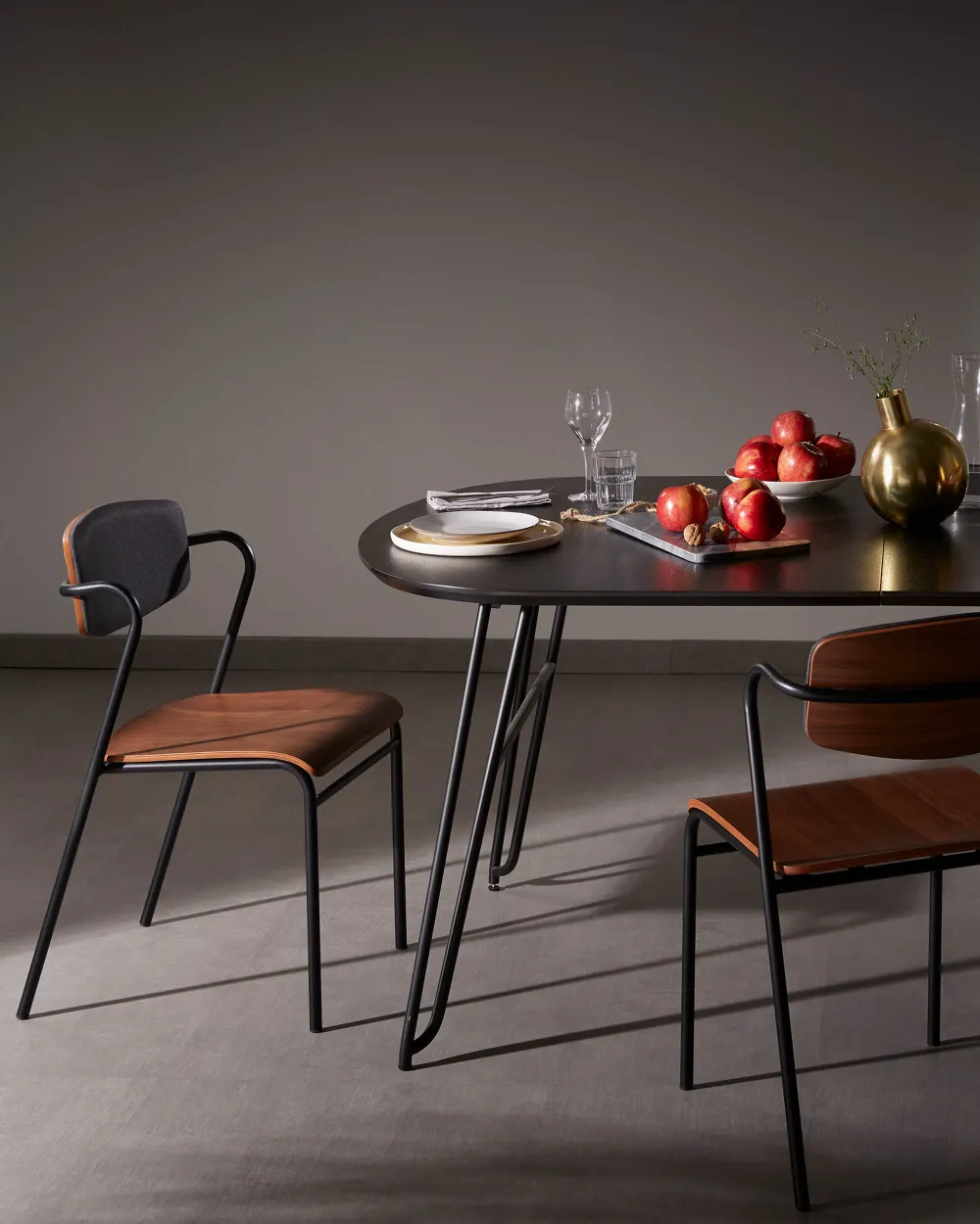 Uitschuifbare tafel MILIAN - Zwart KAV NR010M01
