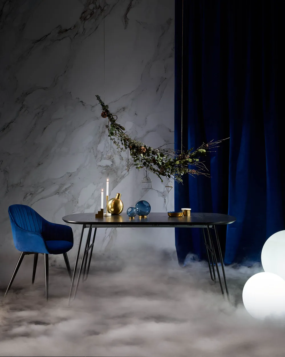 Uitschuifbare tafel MILIAN - Zwart KAV NR010M01