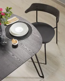 Uitschuifbare tafel MILIAN - Zwart KAV NR010M01