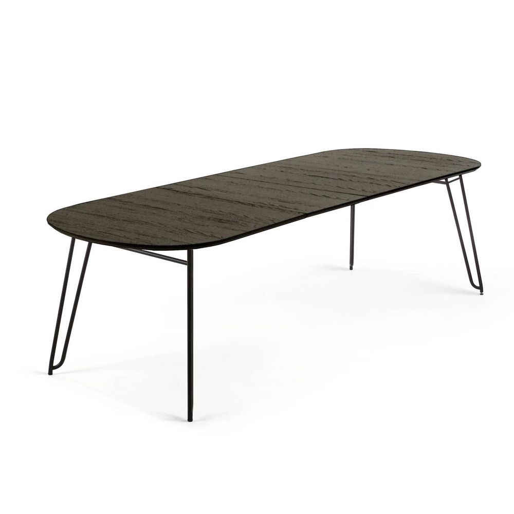 Uitschuifbare tafel MILIAN - Zwart KAV NR009M01