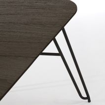 Uitschuifbare tafel MILIAN - Zwart KAV NR009M01