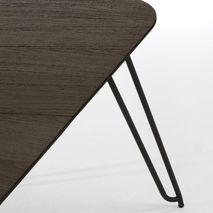 Uitschuifbare tafel MILIAN - Zwart KAV NR009M01