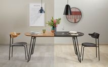 Uitschuifbare tafel MILIAN - Zwart KAV NR009M01