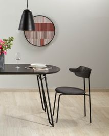 Uitschuifbare tafel MILIAN - Zwart KAV NR009M01