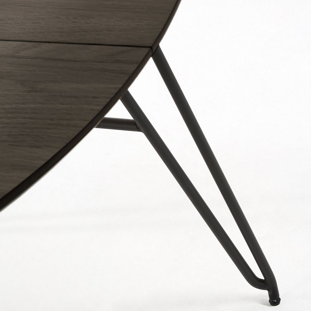 Uitschuifbare tafel MILIAN - Zwart KAV NR008M01