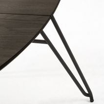 Uitschuifbare tafel MILIAN - Zwart KAV NR008M01