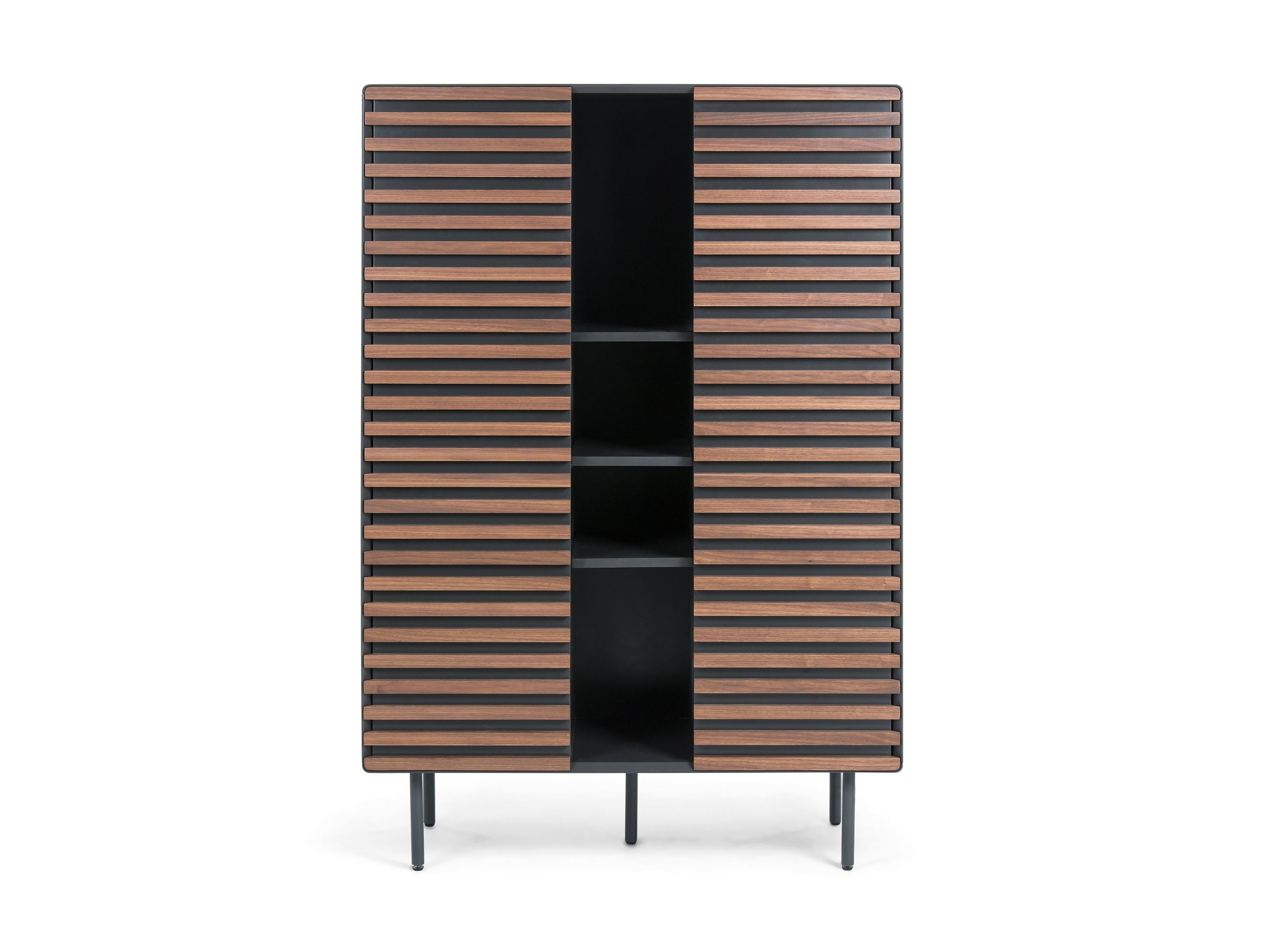 Barkast KESIA - Grafiet/hout