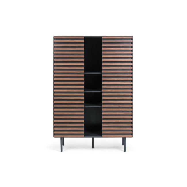 Barkast KESIA - Grafiet/hout