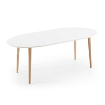 Uitschuifbare eetkamertafel OQUI - Wit KAV EC305L33