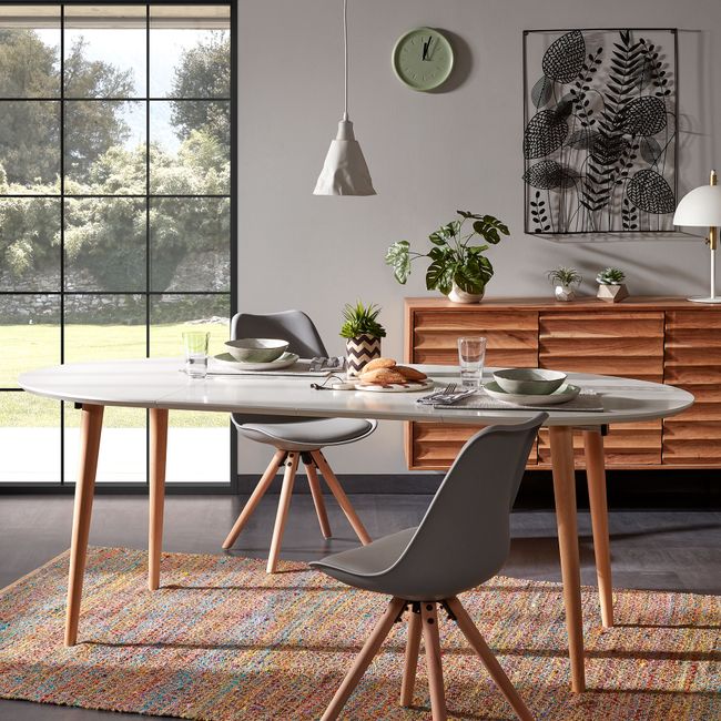 Uitschuiftafel OQUI - Wit