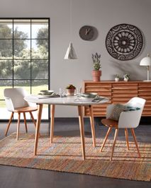 Uitschuifbare eetkamertafel OQUI - Wit KAV EC307L33