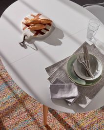 Uitschuifbare eetkamertafel OQUI - Wit KAV EC307L33