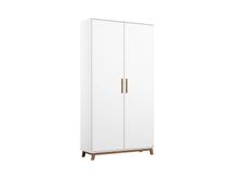 Kleerkast 2 deuren CARLSSON - Wit RCH CR K2