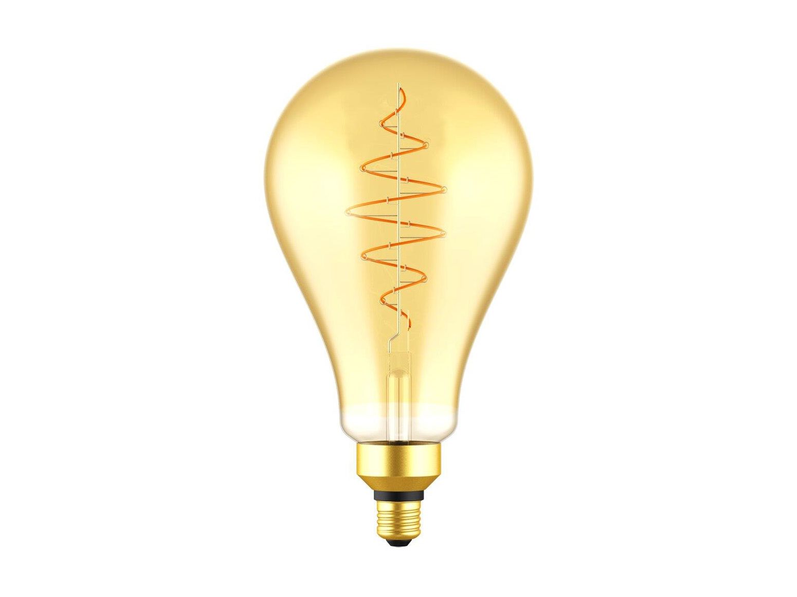 Lichtbron E27/LED 8,5W spiraal - Goud