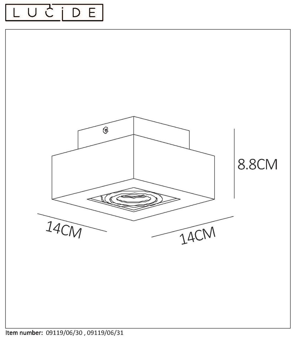 Spot XIRAX - Zwart LCD091190631