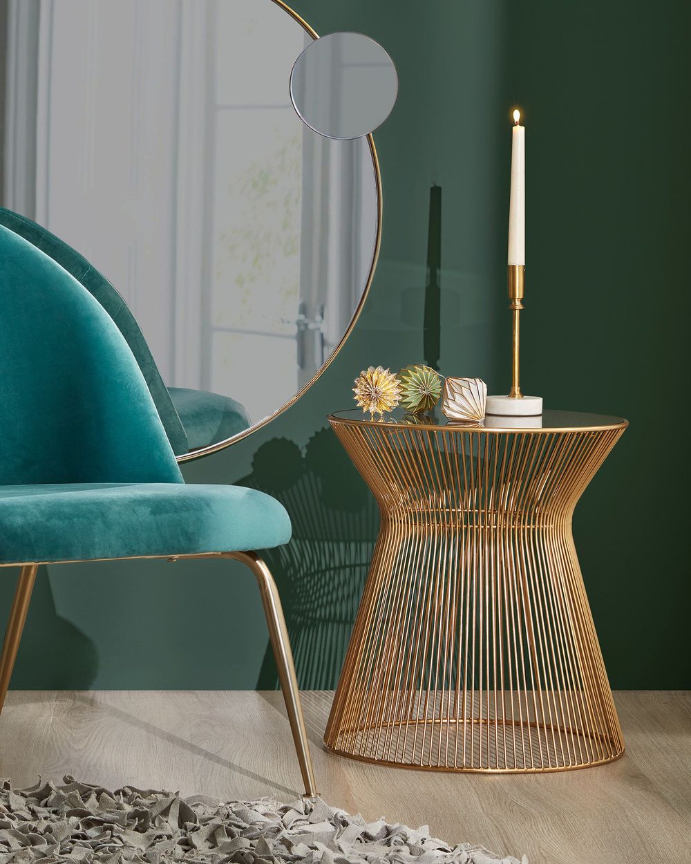 Bijzettafel JOLENE - Goud KAV AA4281R83