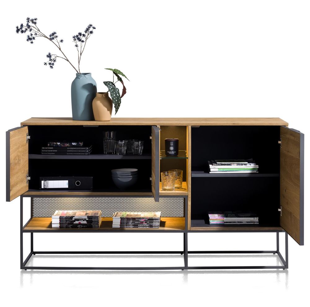 Dressoir CITY 160cm - Railway Brown HEH 40935-RWB