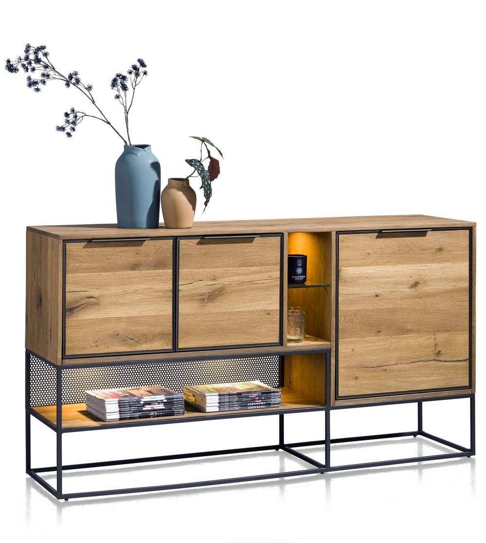 Dressoir CITY 160cm - Railway Brown HEH 40935-RWB