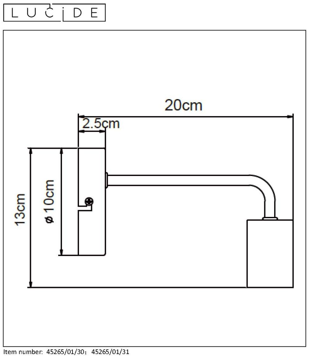 Muurlamp SCOTT - Zwart LCD452650130
