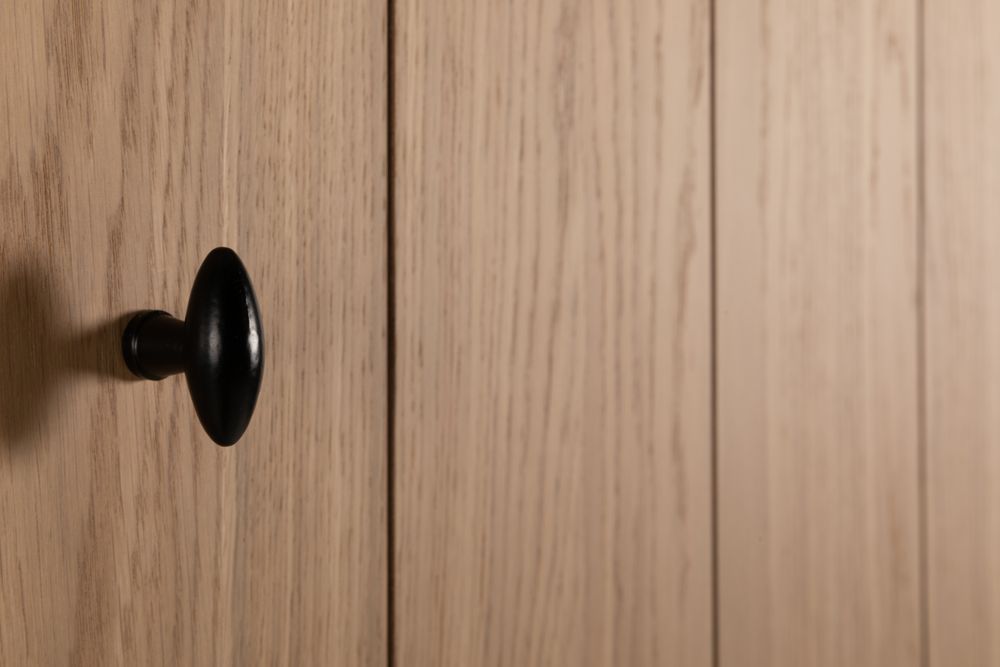 Vitrinekast incl. led BRIGHTON - Smoked oak FDF-7-000143