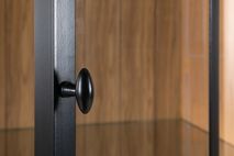 Vitrinekast incl. led BRIGHTON - Smoked oak FDF-7-000143