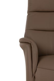 Elektrische relax met batterij ZEUS - Taupe leder MED ZE RXE