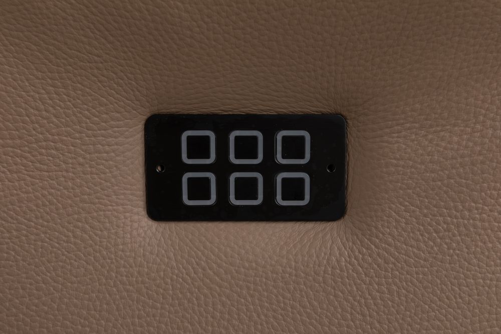 Elektrische relax met batterij ZEUS - Taupe leder MED ZE RXE