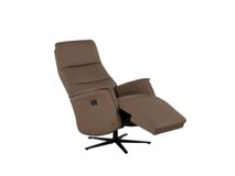 Elektrische relax met batterij ZEUS - Taupe leder MED ZE RXE