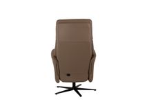 Elektrische relax met batterij ZEUS - Taupe leder MED ZE RXE