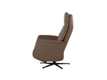 Elektrische relax met batterij ZEUS - Taupe leder MED ZE RXE