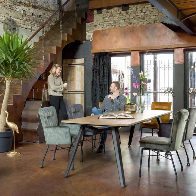 Eetkamertafel CITY - Railway Brown