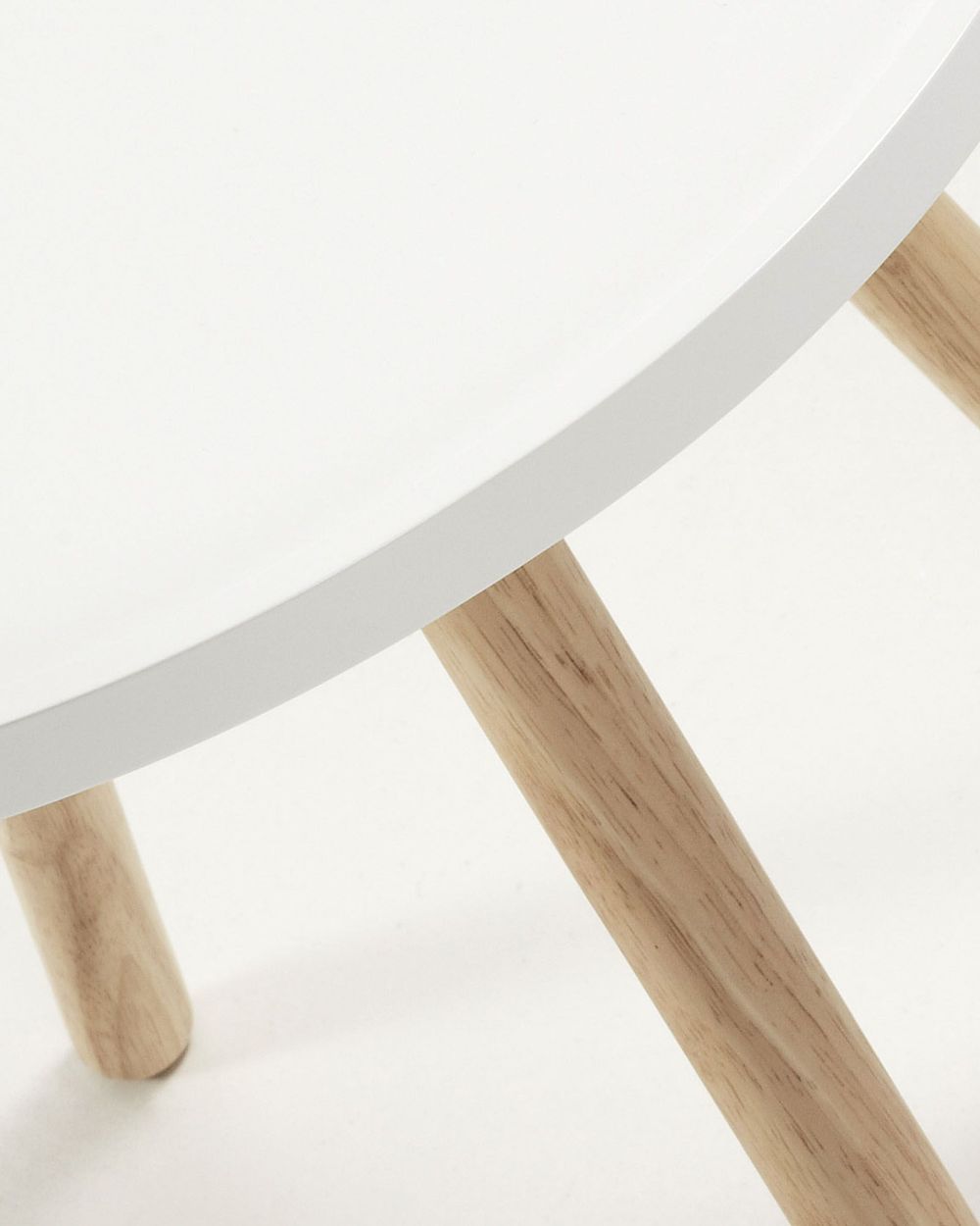 Bijzettafel KURB - Wit/Naturel KAV C595M05