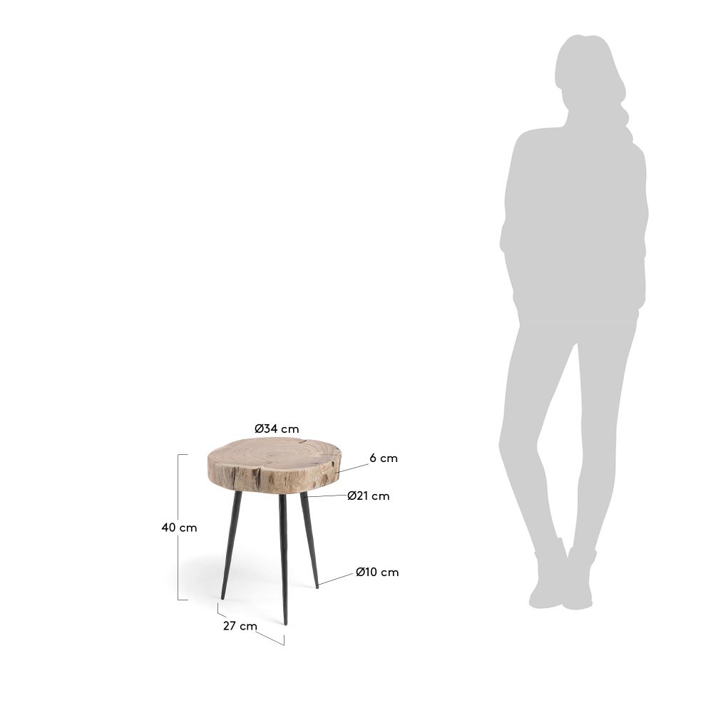 Bijzettafel hoog EIDER - Acacia KAV CC0408M43