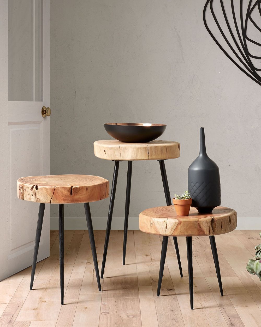 Bijzettafel hoog EIDER - Acacia KAV CC0409M43