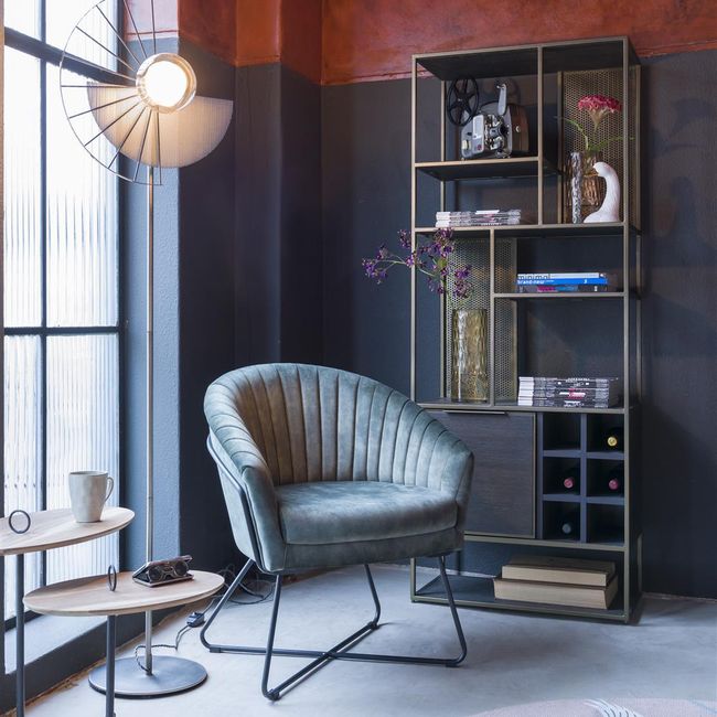 Boekenkast CITY - Castle Antraciet