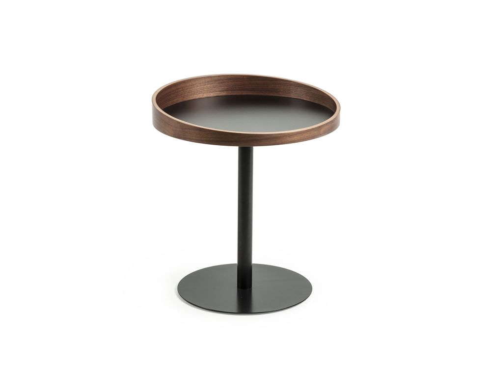 Bijzettafel KAORI - Zwart/Walnoot KAV CC0764M41