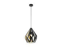 Hanglamp CARLTON 1 - Zwart/goud EGL 49931