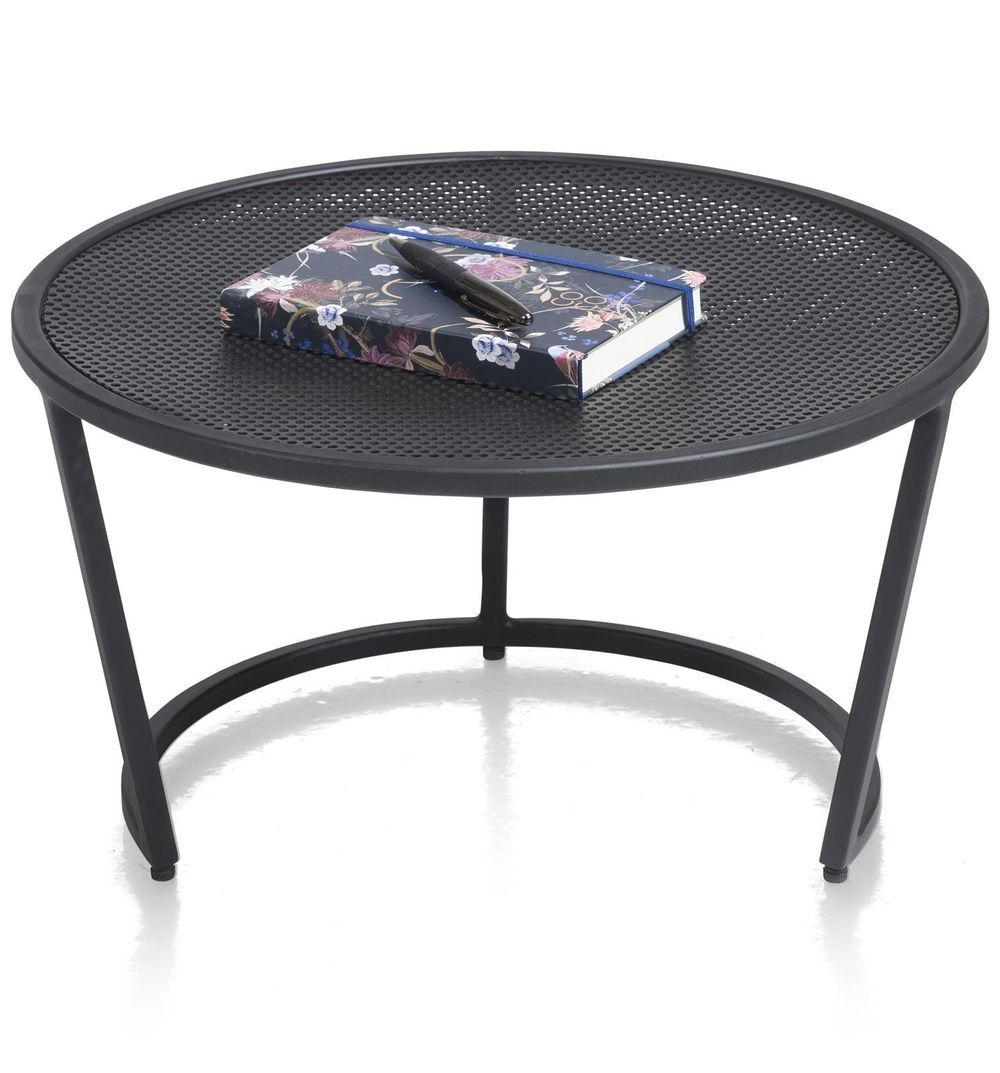 Bijzettafel CITY - Zwart metaal HEH 40950-OBL