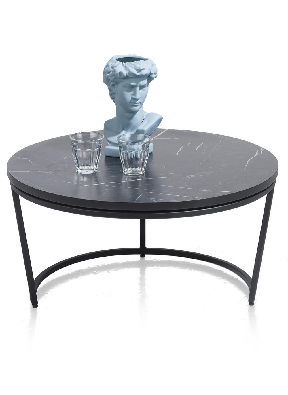 Bijzettafel CITY - Zwarte marmerlook HEH 40951-OBL