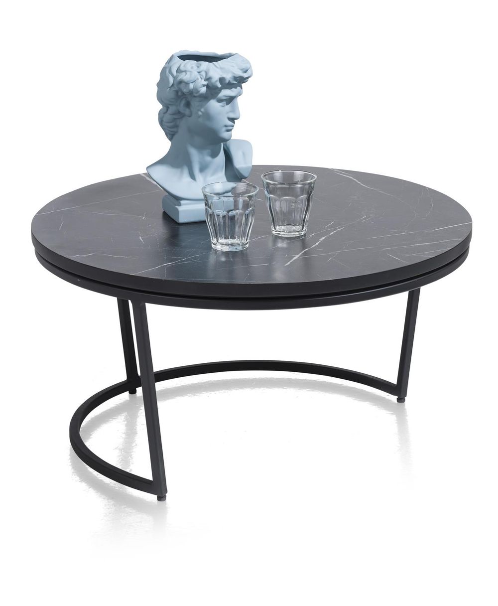 Bijzettafel CITY - Zwarte marmerlook HEH 40951-OBL