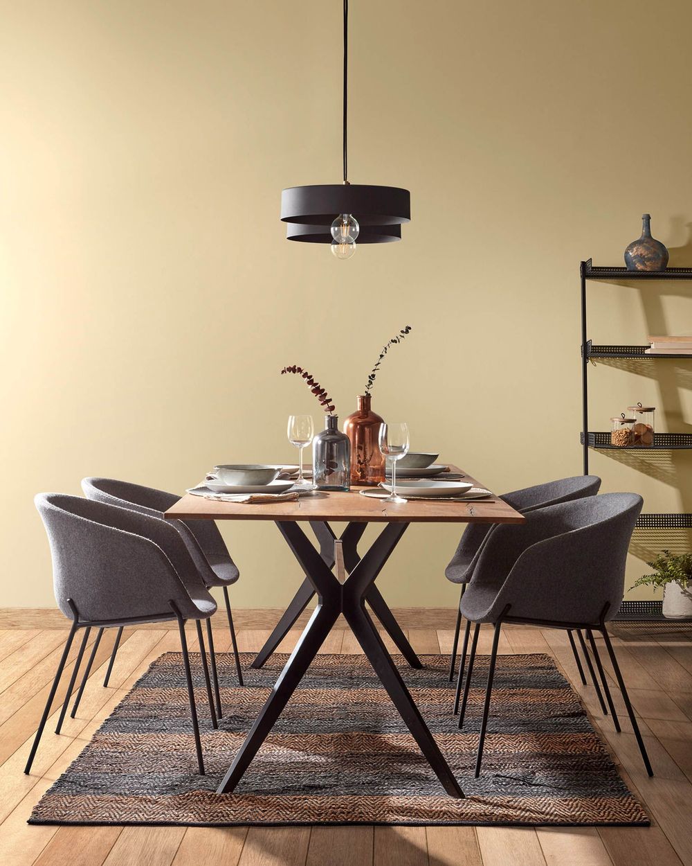 Eetkamertafel AMETHYST - Naturel Eiken KAV CC1047M90