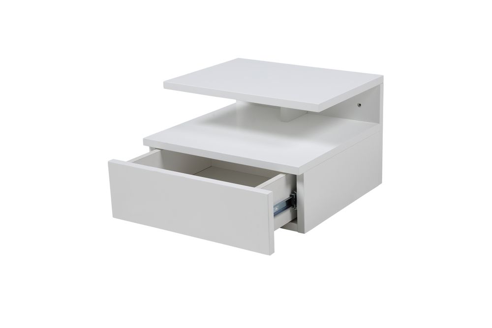 Zwevend nachtkastje ASHLAN - Zwart ACT-109-000001