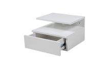 Zwevend nachtkastje ASHLAN - Zwart ACT-109-000001