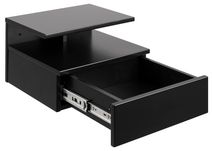 Zwevend nachtkastje ASHLAN - Zwart ACT-109-000002