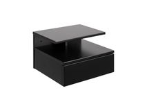 Zwevend nachtkastje ASHLAN - Zwart ACT-109-000002