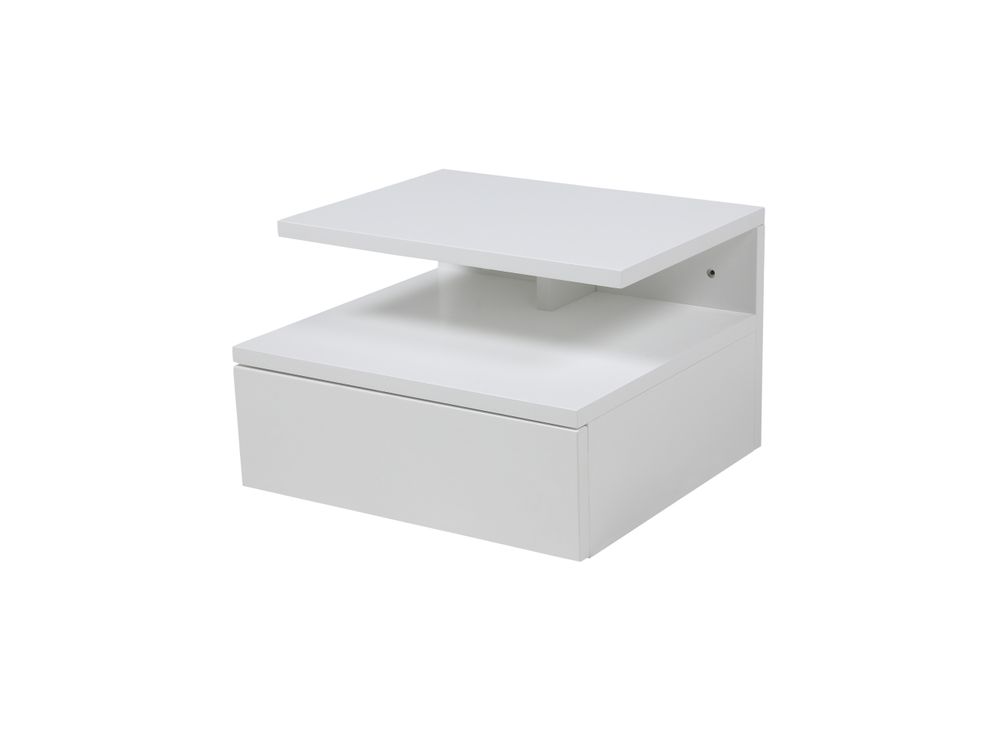 Zwevend nachtkastje ASHLAN - Zwart ACT-109-000001